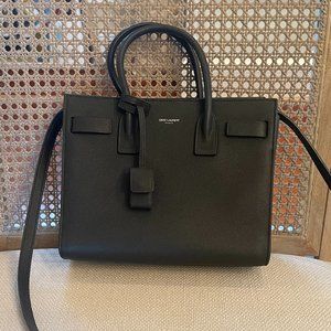 Saint Laurent Sac de Jour Nano Dark Gray Leather Bag - Excellent Condition